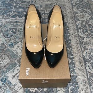 CHRISTIAN LOUBOUTIN Decollete Pumps 868 - 100mm Patent Calf - Black | Size: 37